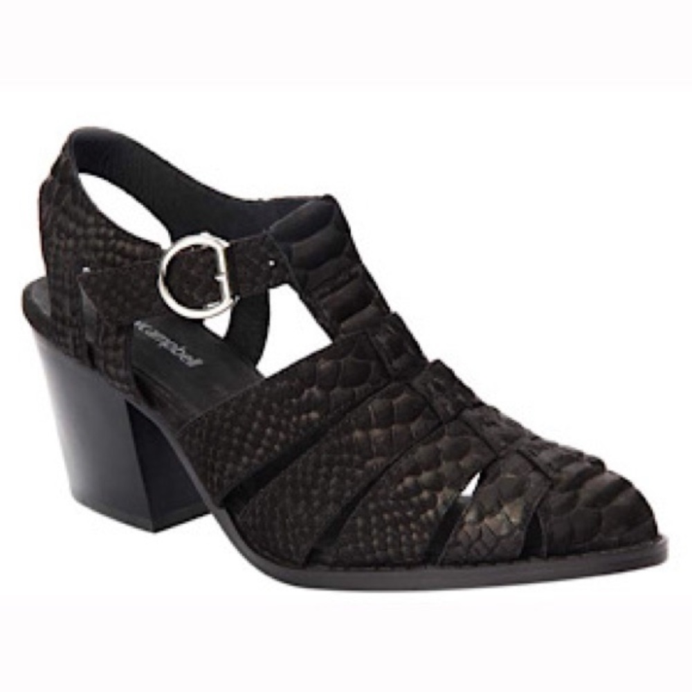 Jeffrey Campbell Angora Heeled Sandals Black Size 6.5